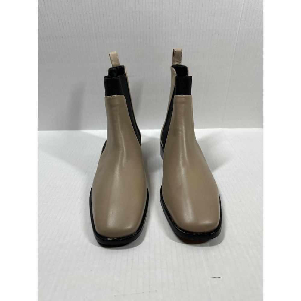 Everlane Womens‎ Square Toe Elastic Band Detail Weather Boots Tan Size 10